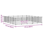 20-Panel Pet Playpen Steel Cage Door | HomeAndLiving