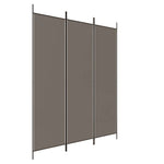 3-Panel Room Divider Anthracite Fabric