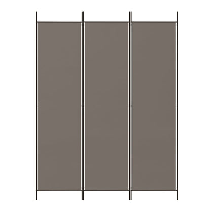 3-Panel Room Divider Anthracite Fabric