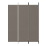 3-Panel Room Divider Anthracite Fabric