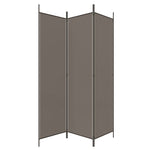 3-Panel Room Divider Anthracite Fabric