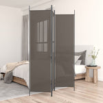 3-Panel Room Divider Anthracite Fabric