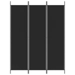 3-Panel Room Divider Black 150x200cm | HomeAndLiving