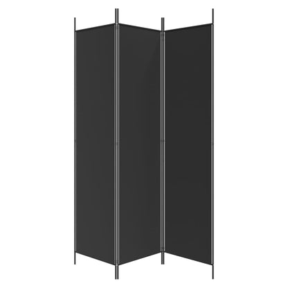 3-Panel Room Divider Black 150x200cm | HomeAndLiving
