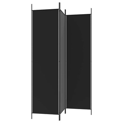 3-Panel Room Divider Black 150x200cm | HomeAndLiving