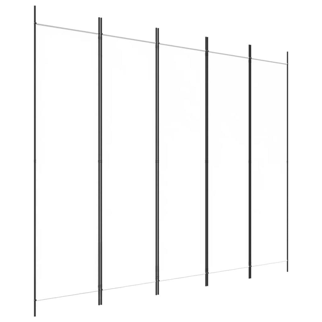 5-Panel Fabric Room Divider 250x200cm | HomeAndLiving