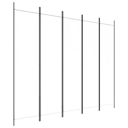 5-Panel Fabric Room Divider 250x200cm | HomeAndLiving