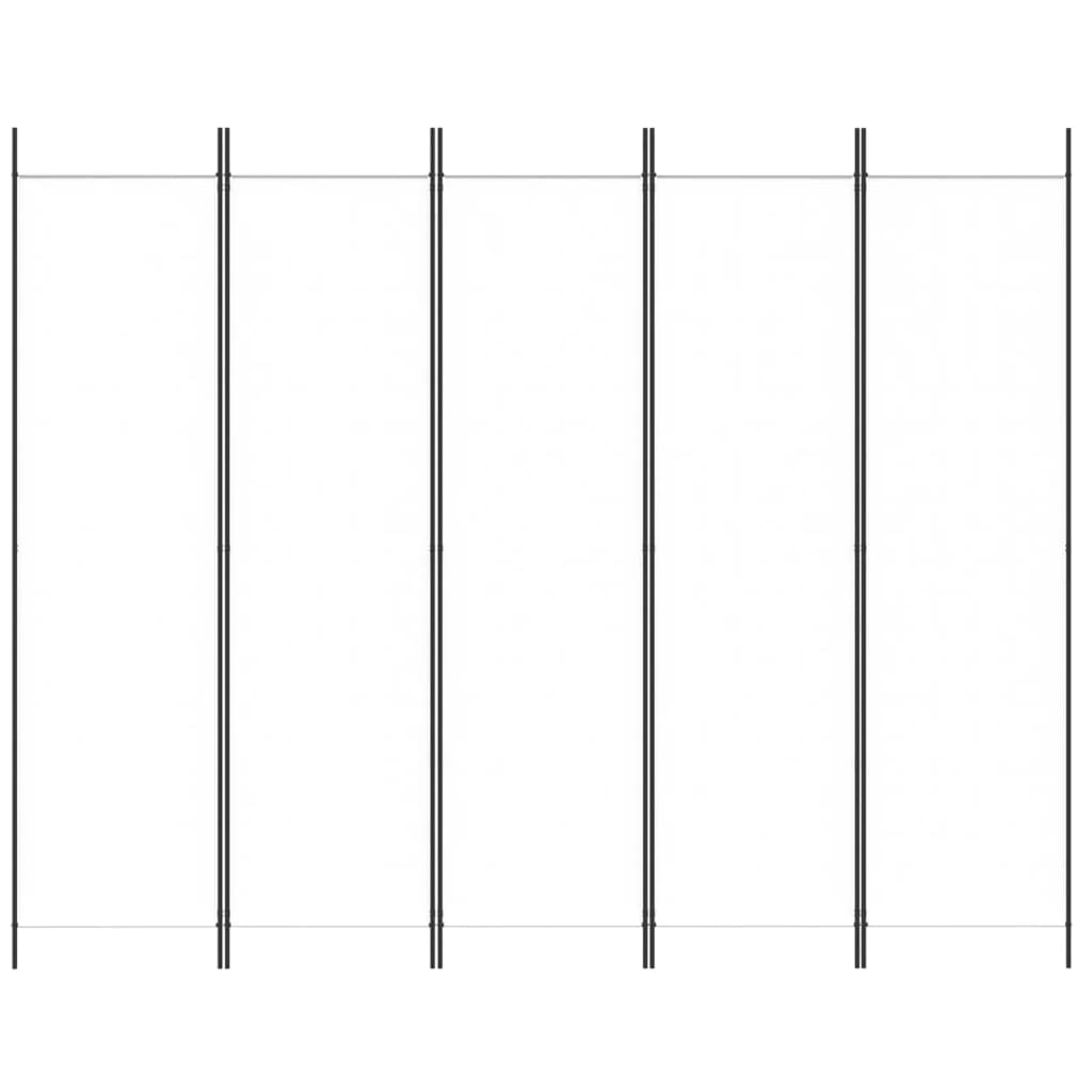 5-Panel Fabric Room Divider 250x200cm | HomeAndLiving
