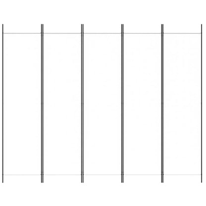5-Panel Fabric Room Divider 250x200cm | HomeAndLiving