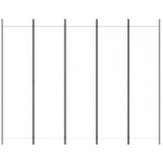 5-Panel Fabric Room Divider 250x200cm | HomeAndLiving