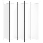 5-Panel Fabric Room Divider 250x200cm | HomeAndLiving