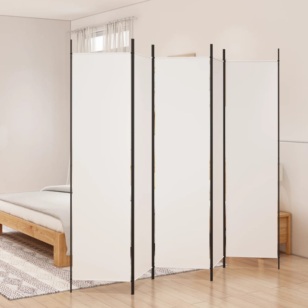 5-Panel Fabric Room Divider 250x200cm | HomeAndLiving