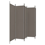 5-Panel Room Divider Fabric Folding Screen | HomeAndLiving