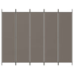 5-Panel Room Divider Fabric Folding Screen | HomeAndLiving