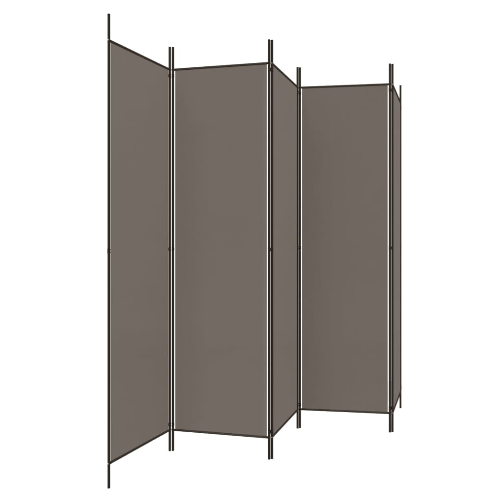 5-Panel Room Divider Fabric Folding Screen | HomeAndLiving