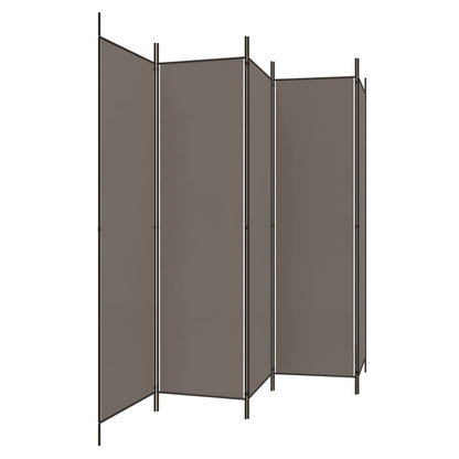 5-Panel Room Divider Fabric Folding Screen | HomeAndLiving