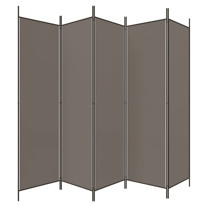 5-Panel Room Divider Fabric Folding Screen | HomeAndLiving