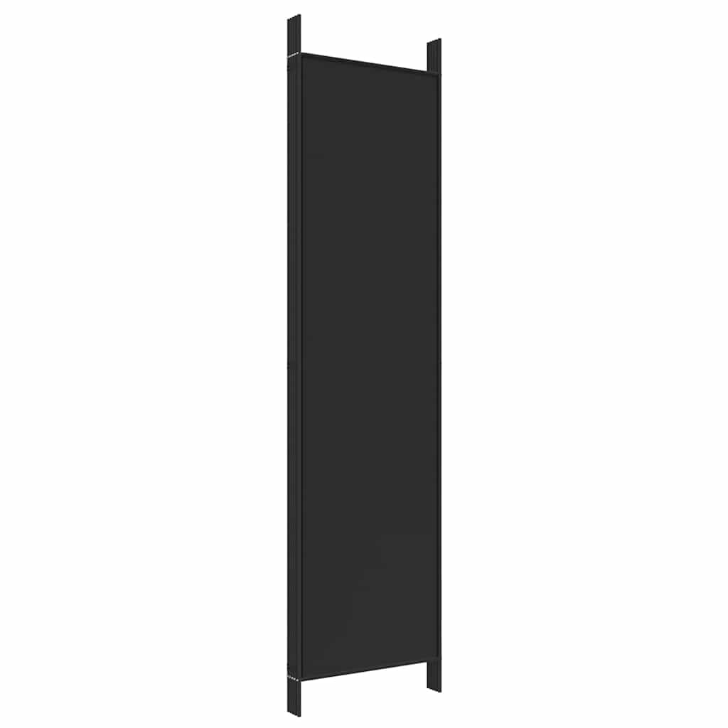 5-Panel Room Divider Black 250x200cm | HomeAndLiving