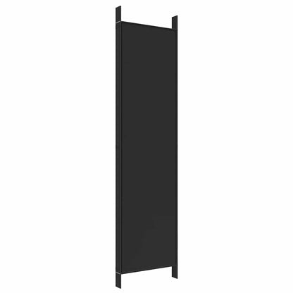 5-Panel Room Divider Black 250x200cm | HomeAndLiving