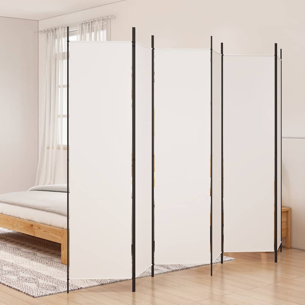 6-Panel Fabric Room Divider 300x200cm | HomeAndLiving