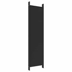 6-Panel Room Divider Black 300x200cm | HomeAndLiving
