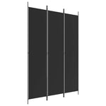 3-Panel Room Divider Black 150x220cm | HomeAndLiving