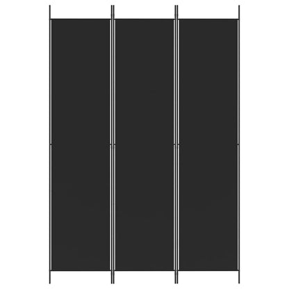 3-Panel Room Divider Black 150x220cm | HomeAndLiving