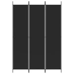 3-Panel Room Divider Black 150x220cm | HomeAndLiving