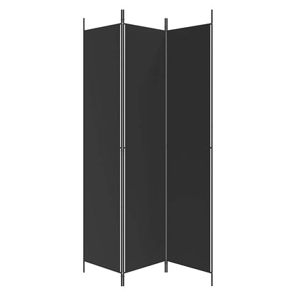 3-Panel Room Divider Black 150x220cm | HomeAndLiving