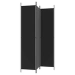 3-Panel Room Divider Black 150x220cm | HomeAndLiving