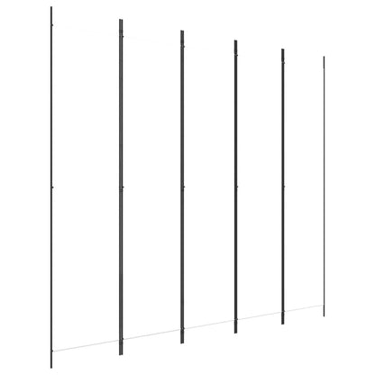 5-Panel Fabric Room Divider 250x220cm White | HomeAndLiving