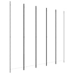 5-Panel Fabric Room Divider 250x220cm White | HomeAndLiving