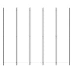 5-Panel Fabric Room Divider 250x220cm White | HomeAndLiving