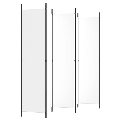 5-Panel Fabric Room Divider 250x220cm White | HomeAndLiving