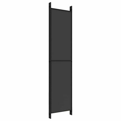5-Panel Room Divider Black 250x220cm | HomeAndLiving