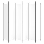 6-Panel Room Divider White 300x220cm | HomeAndLiving