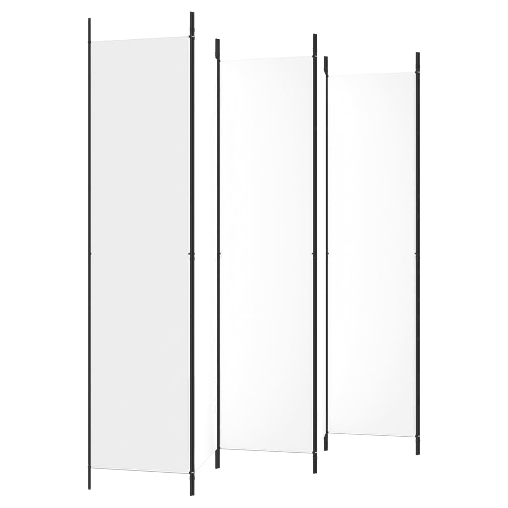 6-Panel Room Divider White 300x220cm | HomeAndLiving
