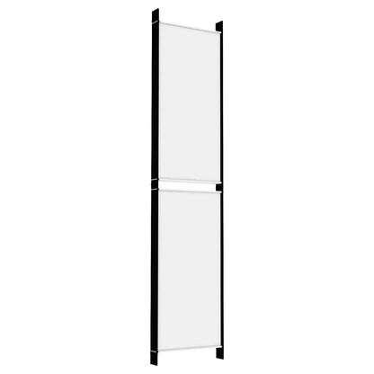 6-Panel Room Divider White Fabric