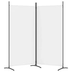 2-Panel Fabric Room Divider White 175x180cm | HomeAndLiving