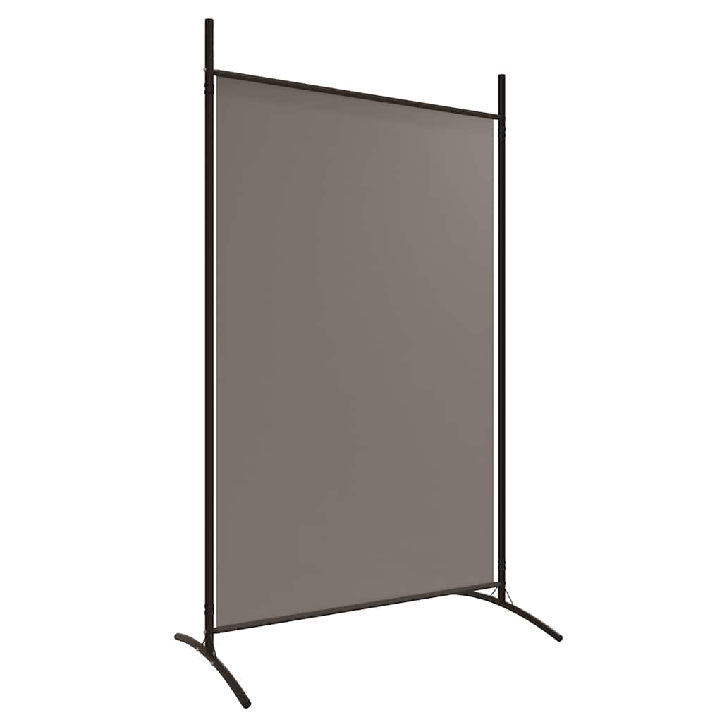 2-Panel Room Divider Anthracite Fabric 175x180cm | HomeAndLiving