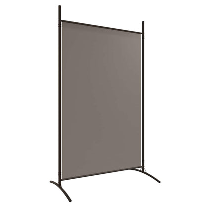 2-Panel Room Divider Anthracite Fabric 175x180cm | HomeAndLiving