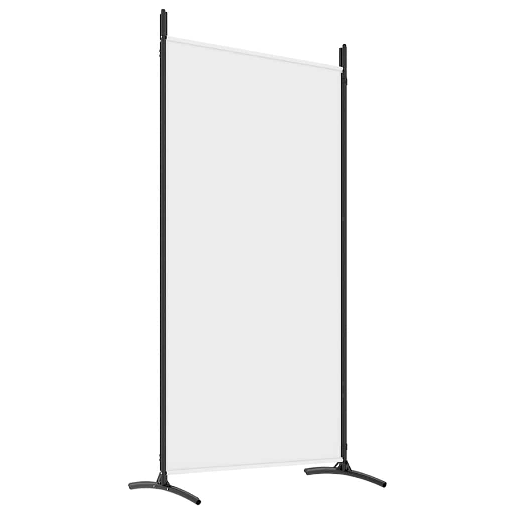 4-Panel Room Divider White 346cm Fabric | HomeAndLiving