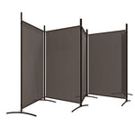 5-Panel Room Divider Anthracite 433cm Fabric | HomeAndLiving