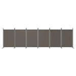 6-Panel Room Divider 520cm Anthracite | HomeAndLiving