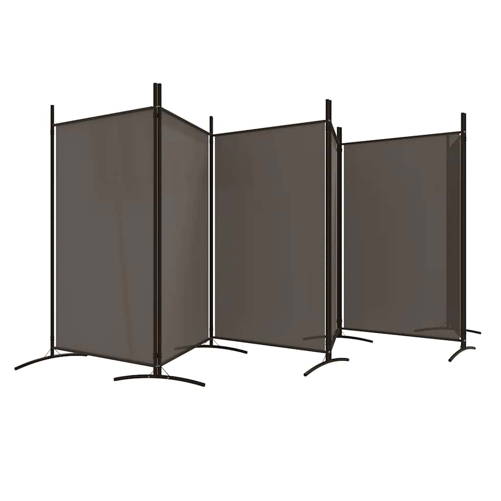 6-Panel Room Divider 520cm Anthracite | HomeAndLiving
