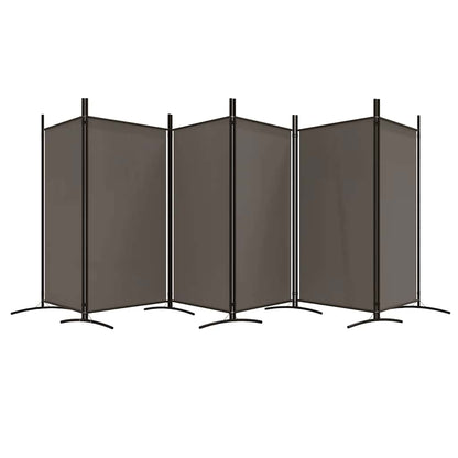 6-Panel Room Divider 520cm Anthracite | HomeAndLiving