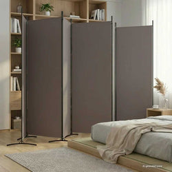6-Panel Room Divider 520cm Anthracite | HomeAndLiving