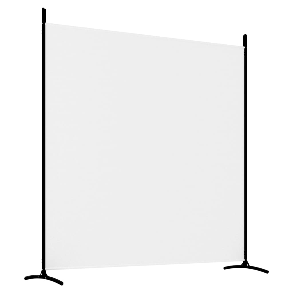 3 Panel Room Divider 525x180cm White Fabric | HomeAndLiving