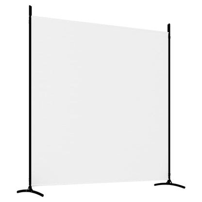 3 Panel Room Divider 525x180cm White Fabric | HomeAndLiving
