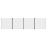 4-Panel Fabric Room Divider 698cm White | HomeAndLiving